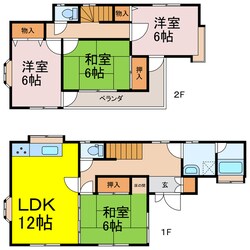 不動岡３丁目戸建の物件間取画像